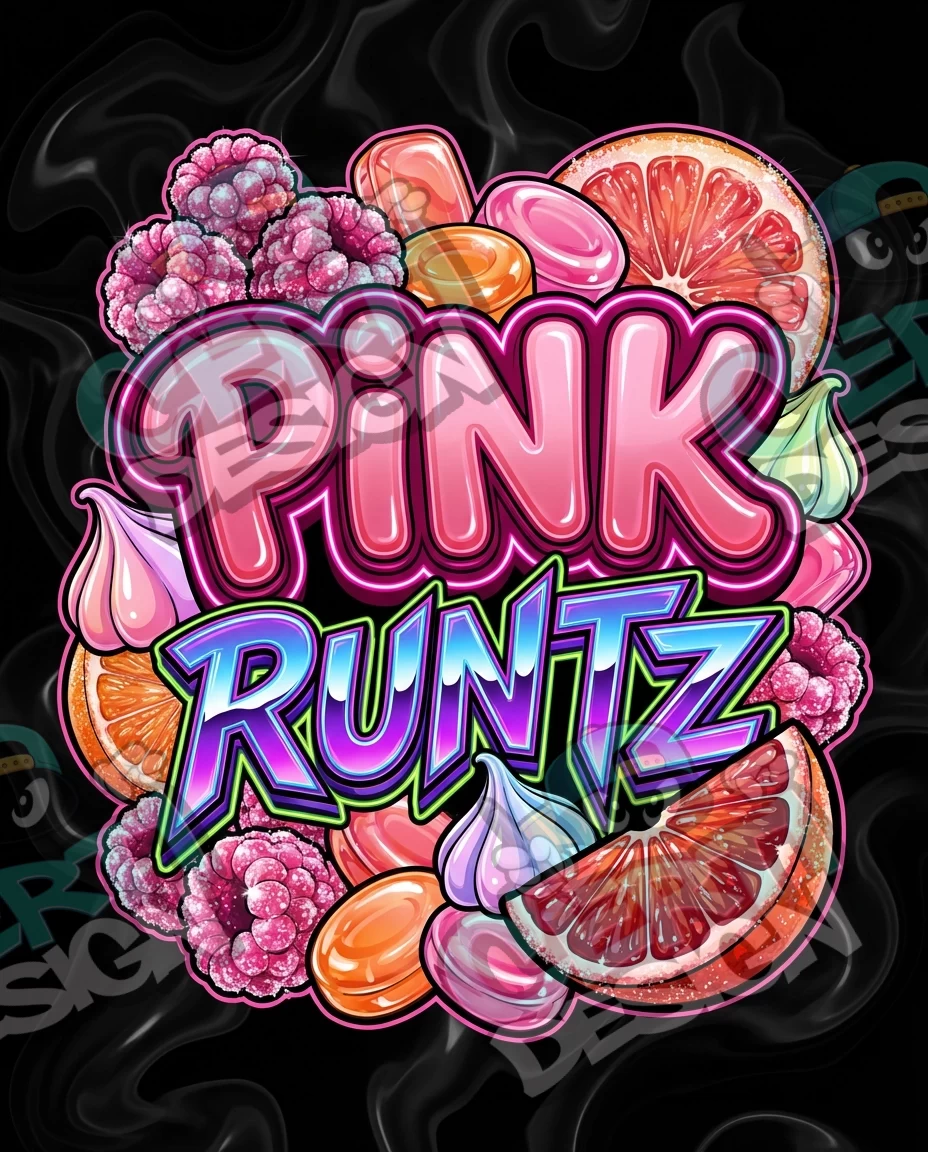 Pink Runtz Pre-Made 3.5g Mylar Bags