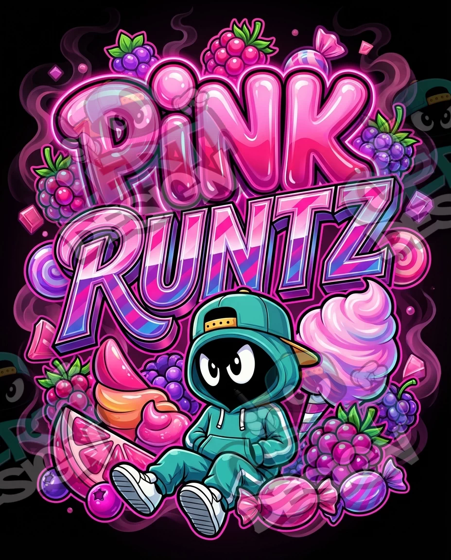 Pink Runtz Pre-Made 3.5g Mylar Bags