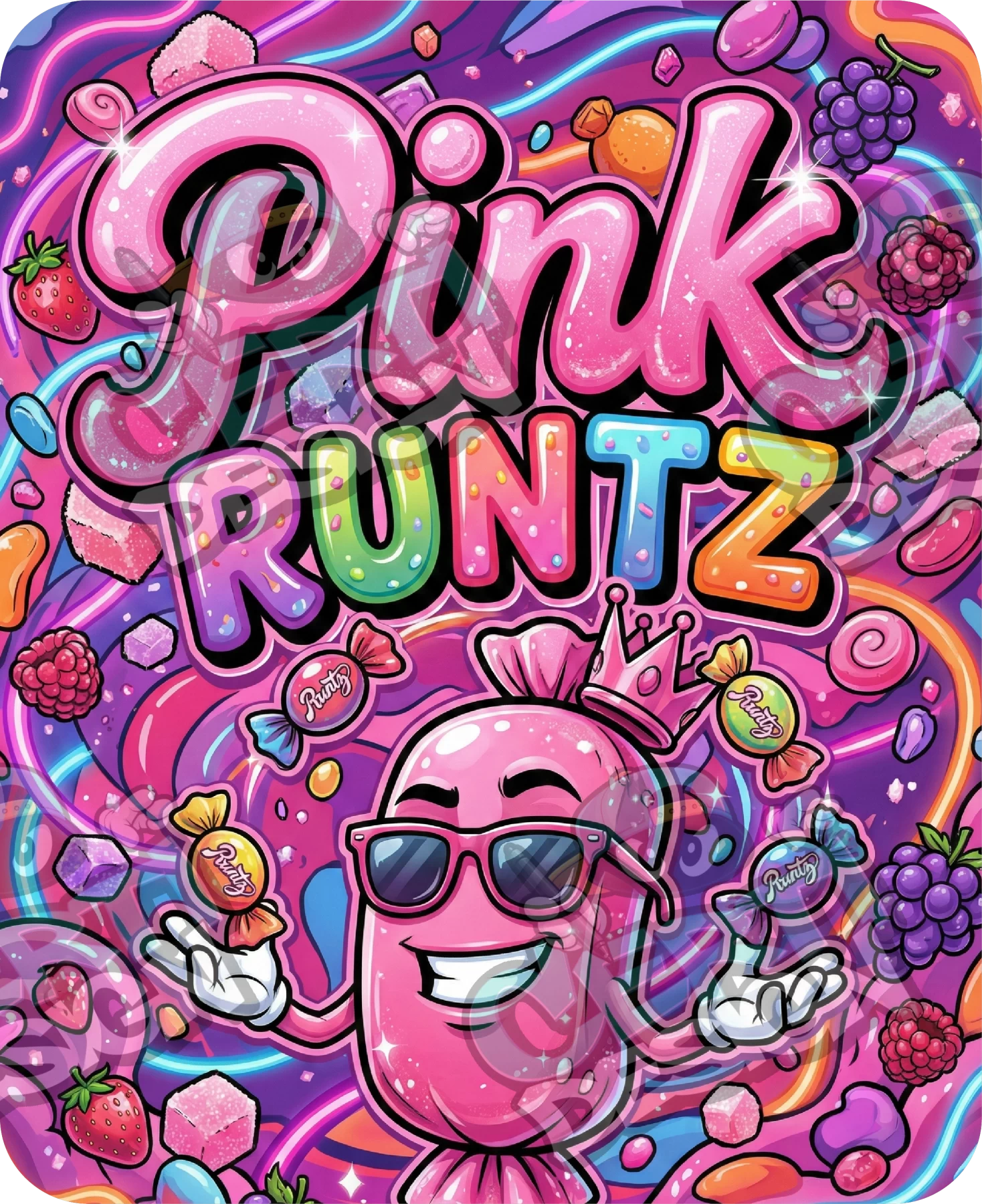 Pink Runtz Pre-Made 3.5g Mylar Bags