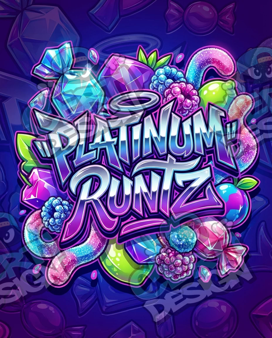 Platinum Runtz Pre-Made 3.5g Mylar Bags