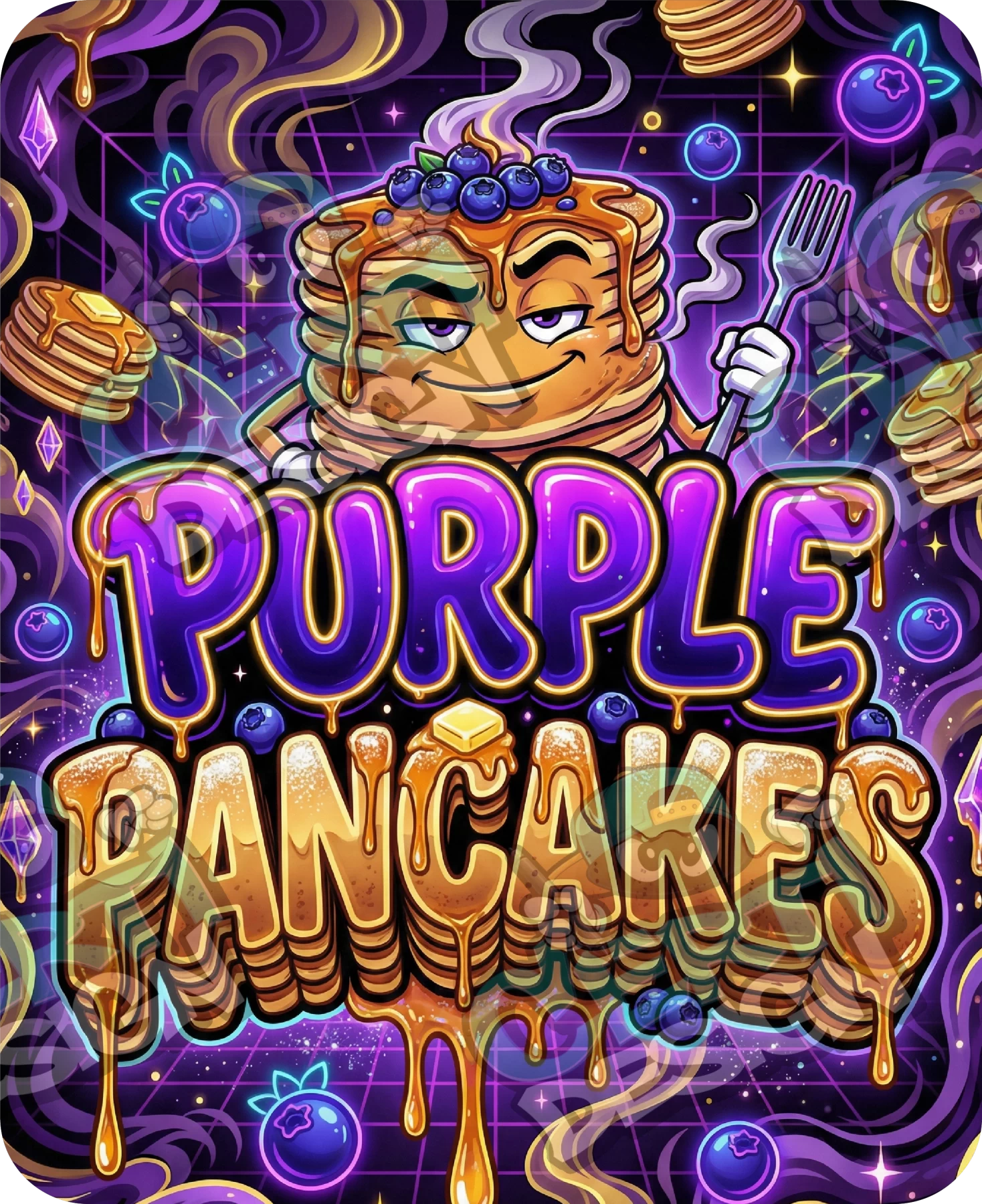 Purple Pancakes Pre-Made 3.5g Mylar Bags