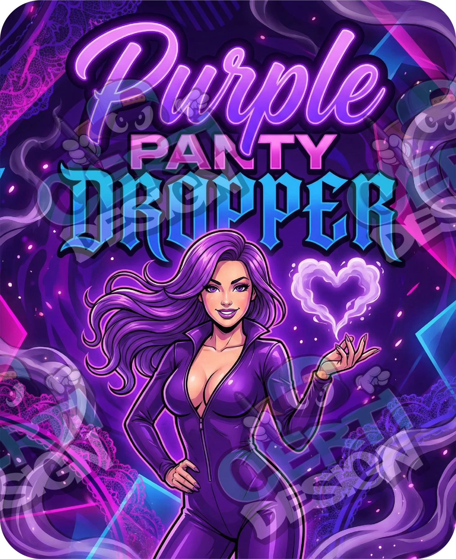 Purple Panty Dropper Pre-Made 3.5g Mylar Bags