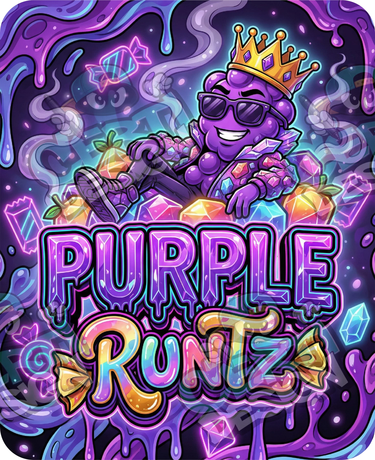 Purple Runtz (2) Pre-Made 3.5g Mylar Bags