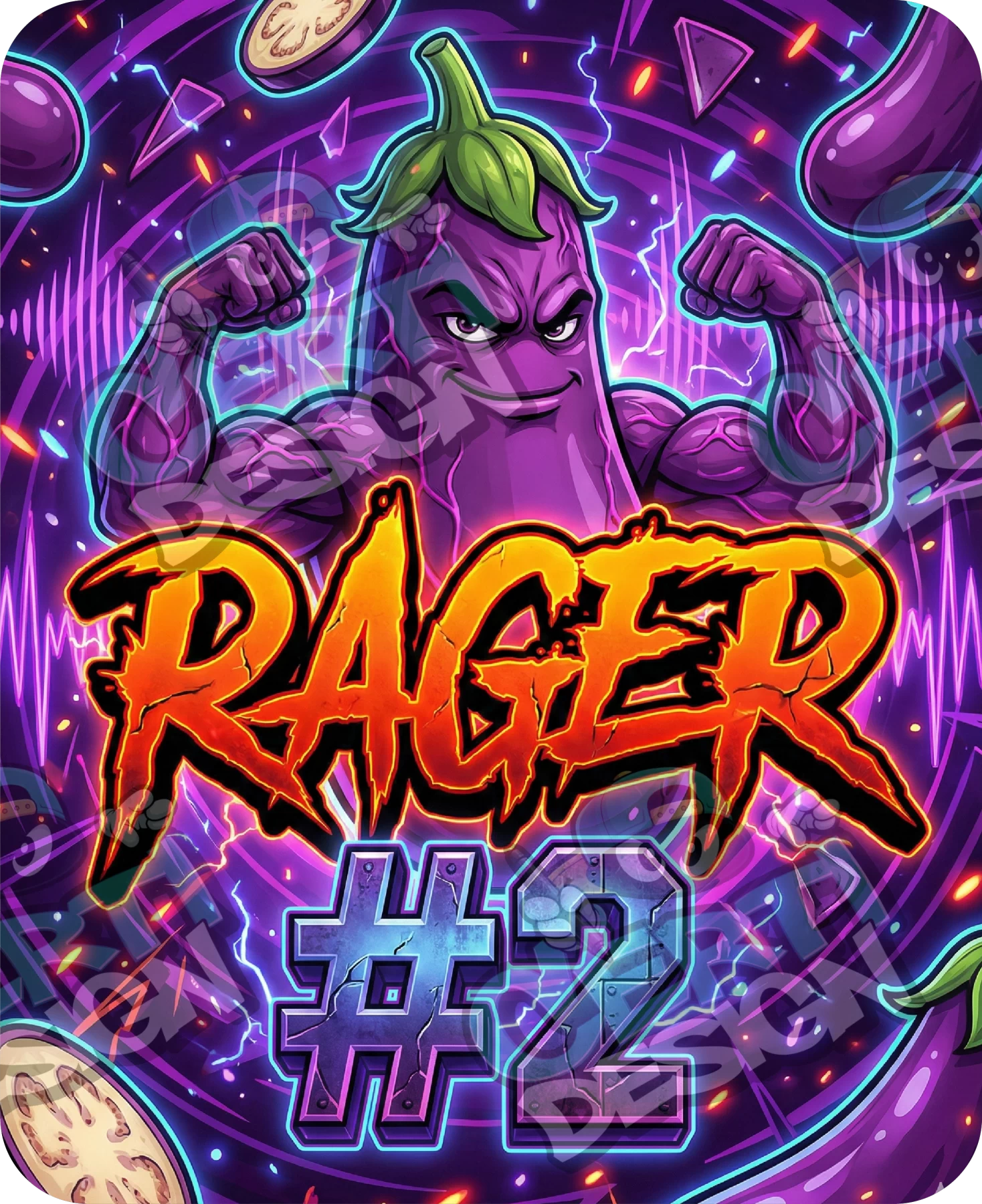 Rager #2 Pre-Made 3.5g Mylar Bags