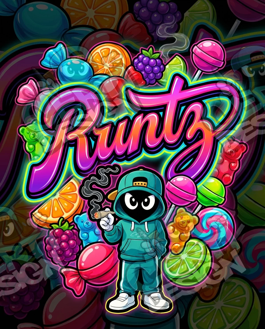 Runtz Pre-Made 3.5g Mylar Bags