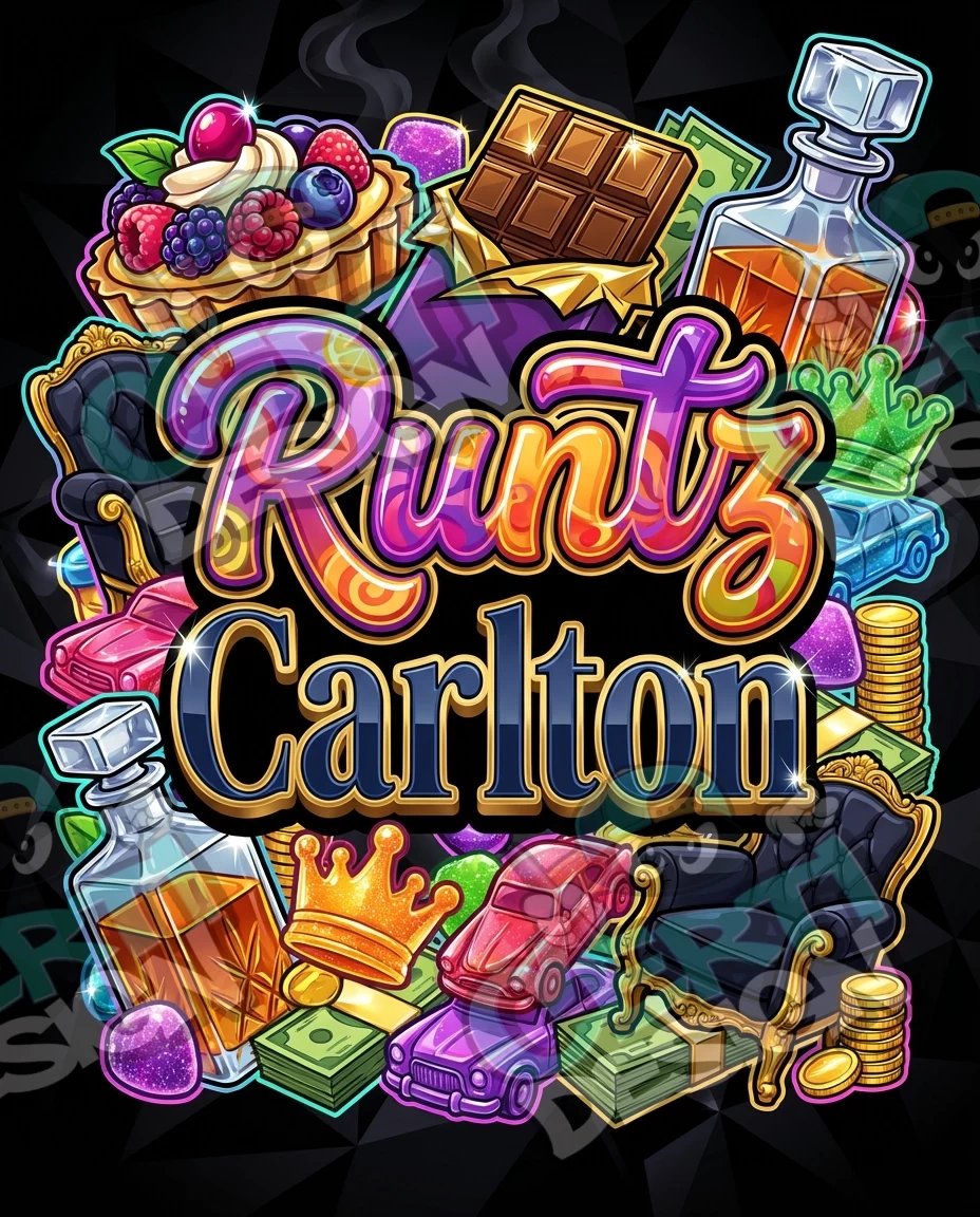 Runtz Carlton Pre-Made 3.5g Mylar Bags