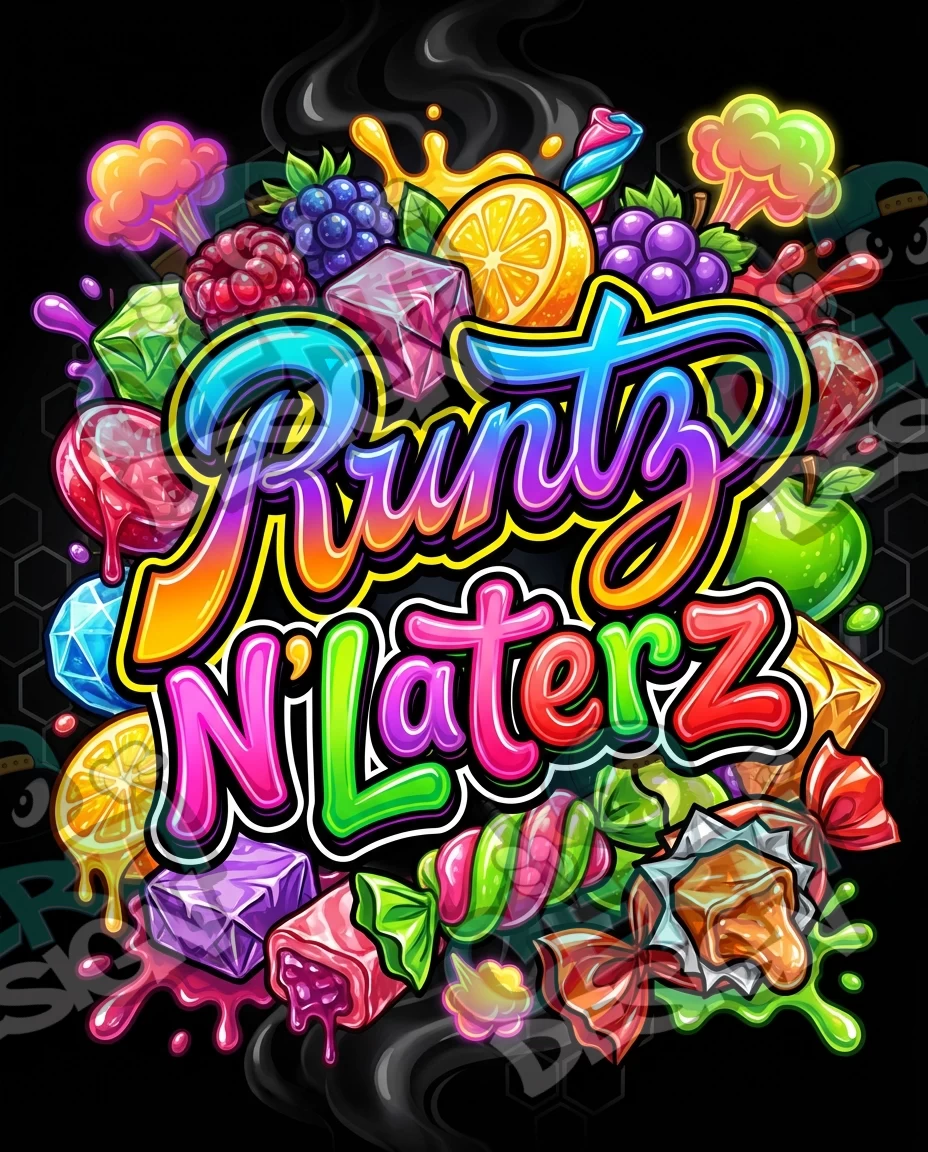 Runtz N Laterz Pre-Made 3.5g Mylar Bags