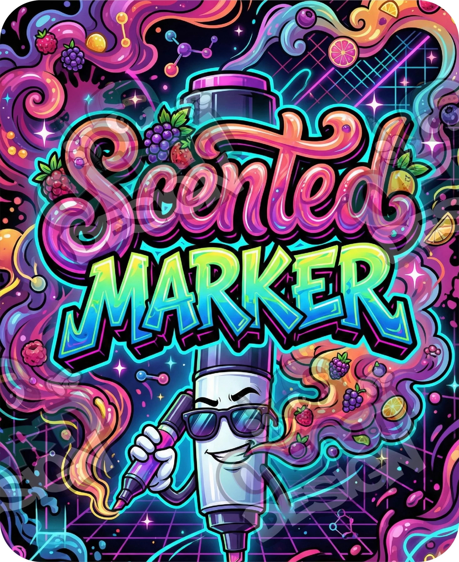 Scented Marker Pre-Made 3.5g Mylar Bags