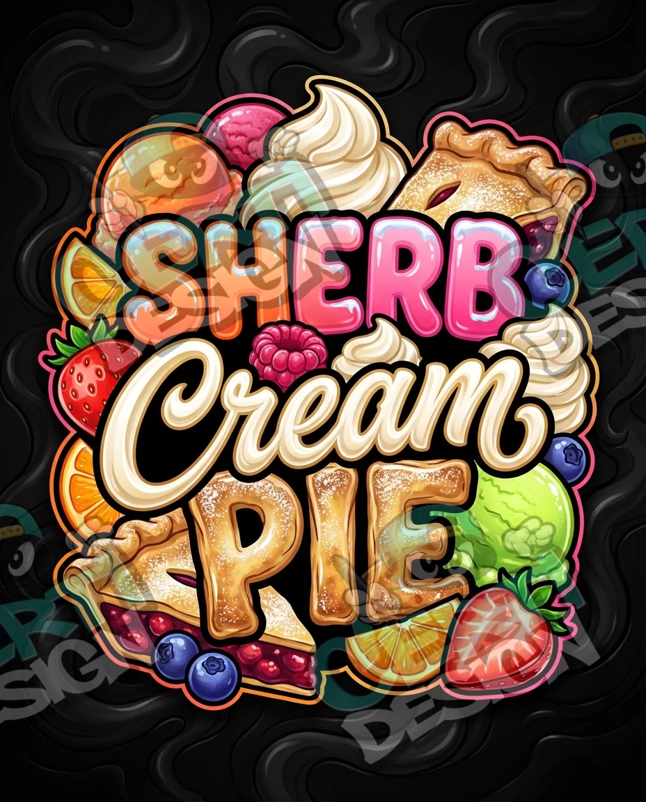Sherb Cream Pie Pre-Made 3.5g Mylar Bags