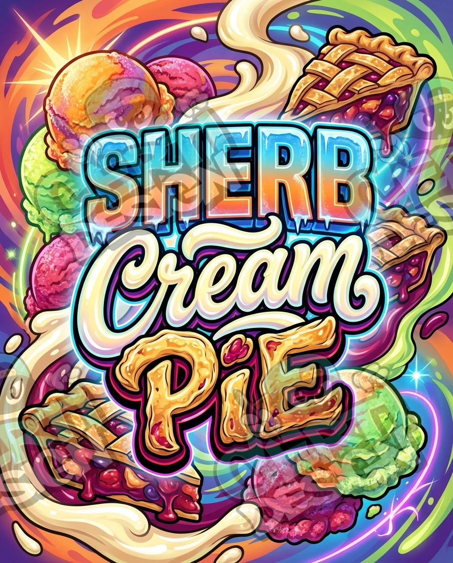 Sherb Cream Pie Pre-Made 3.5g Mylar Bags