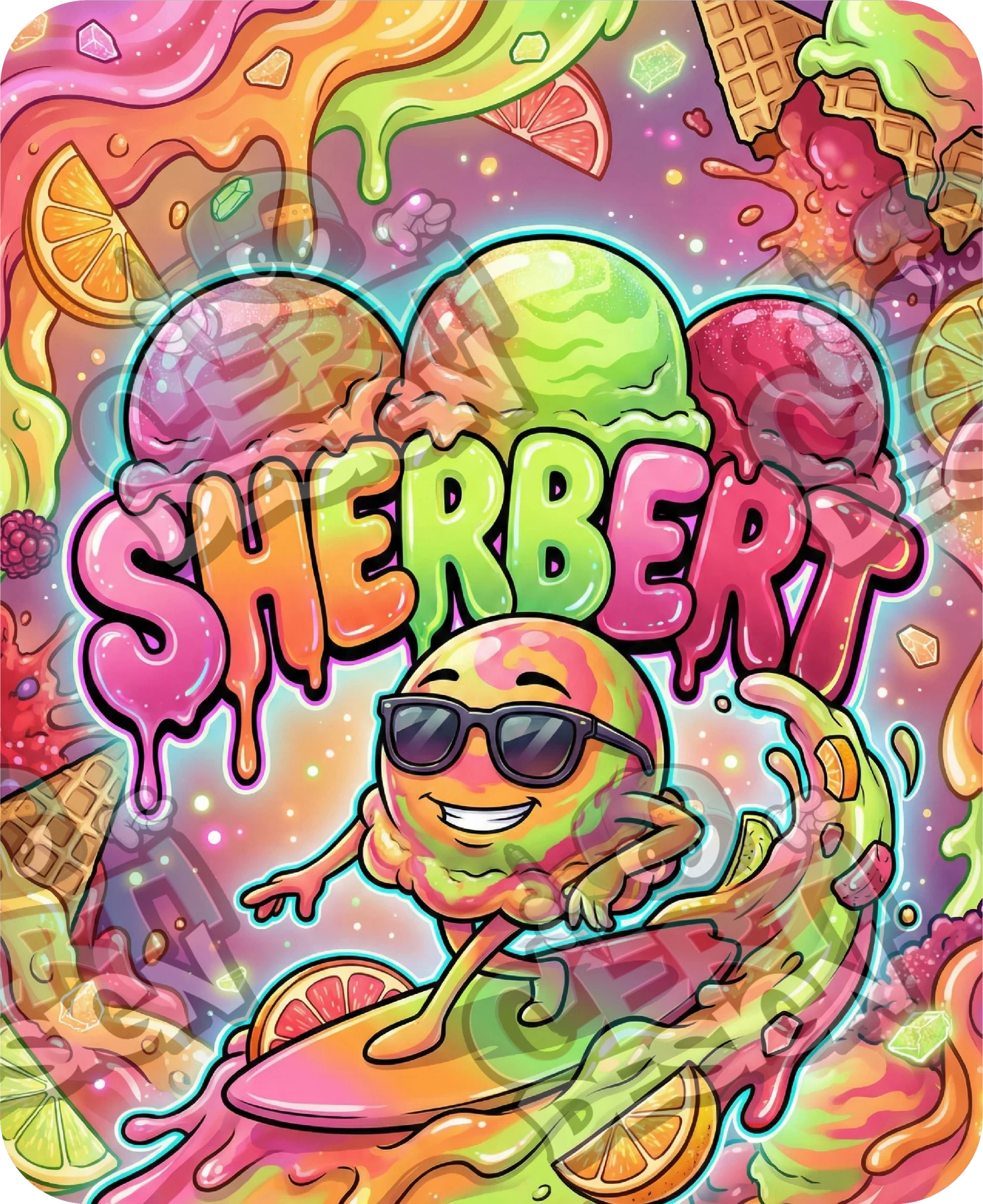 Sherbert Pre-Made 3.5g Mylar Bags