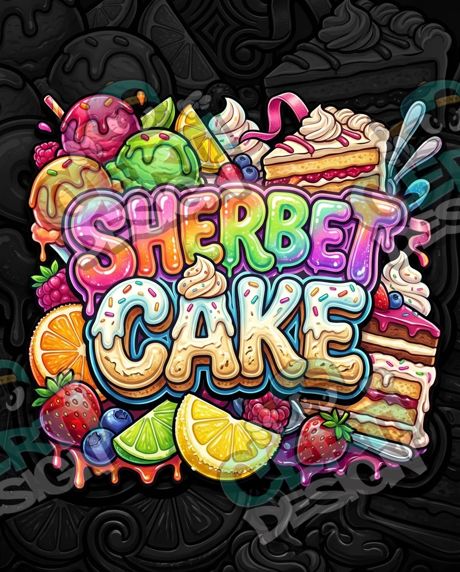 Sherbet Cake Pre-Made 3.5g Mylar Bags