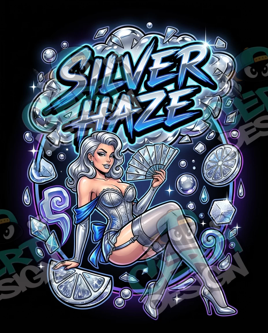 Silver Haze Pre-Made 3.5g Mylar Bags