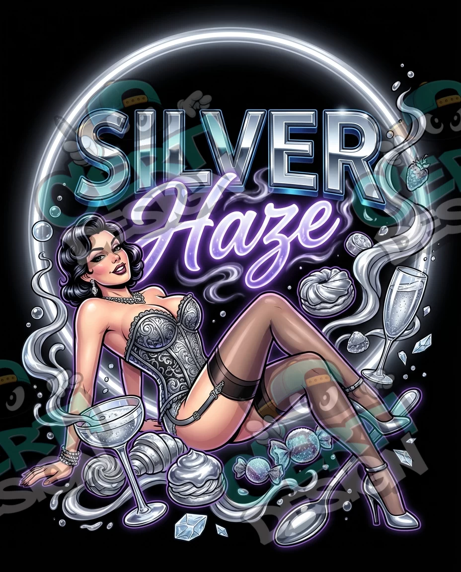 Silver Haze Pre-Made 3.5g Mylar Bags