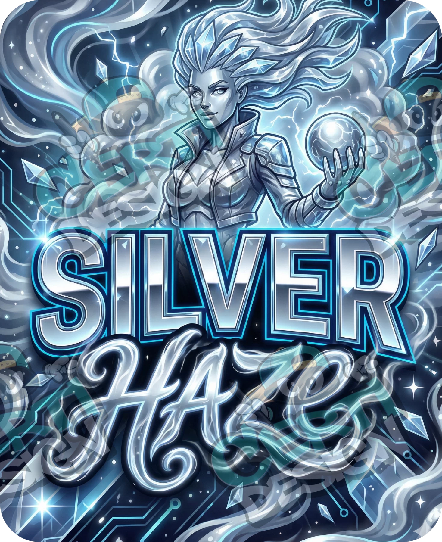 Silver Haze Pre-Made 3.5g Mylar Bags