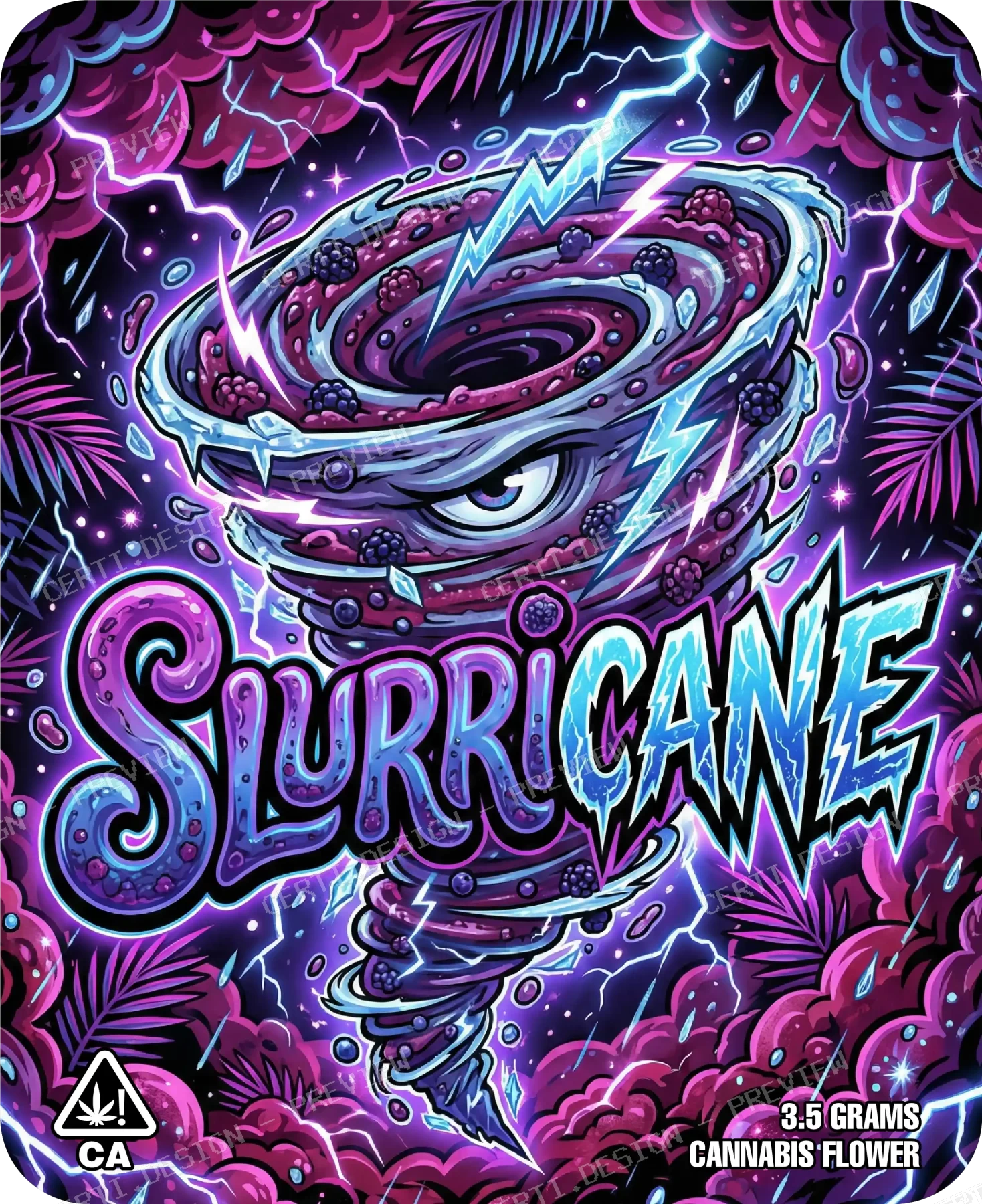 Slurricane Pre-Made 3.5g Mylar Bags
