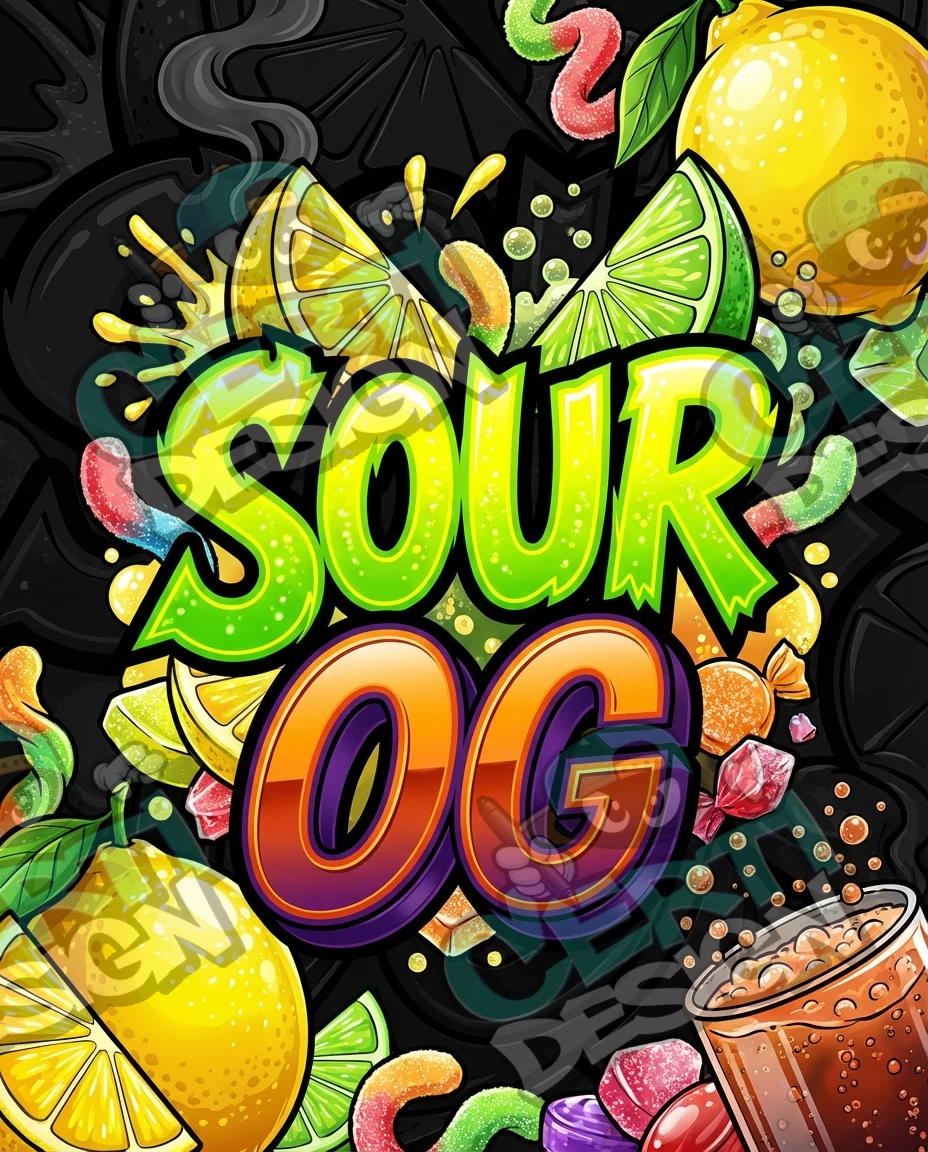 Sour OG Pre-Made 3.5g Mylar Bags