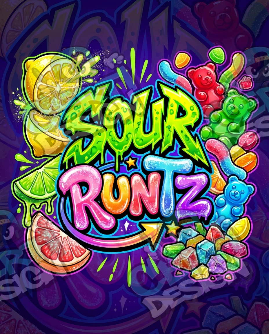 Sour Runtz Pre-Made 3.5g Mylar Bags