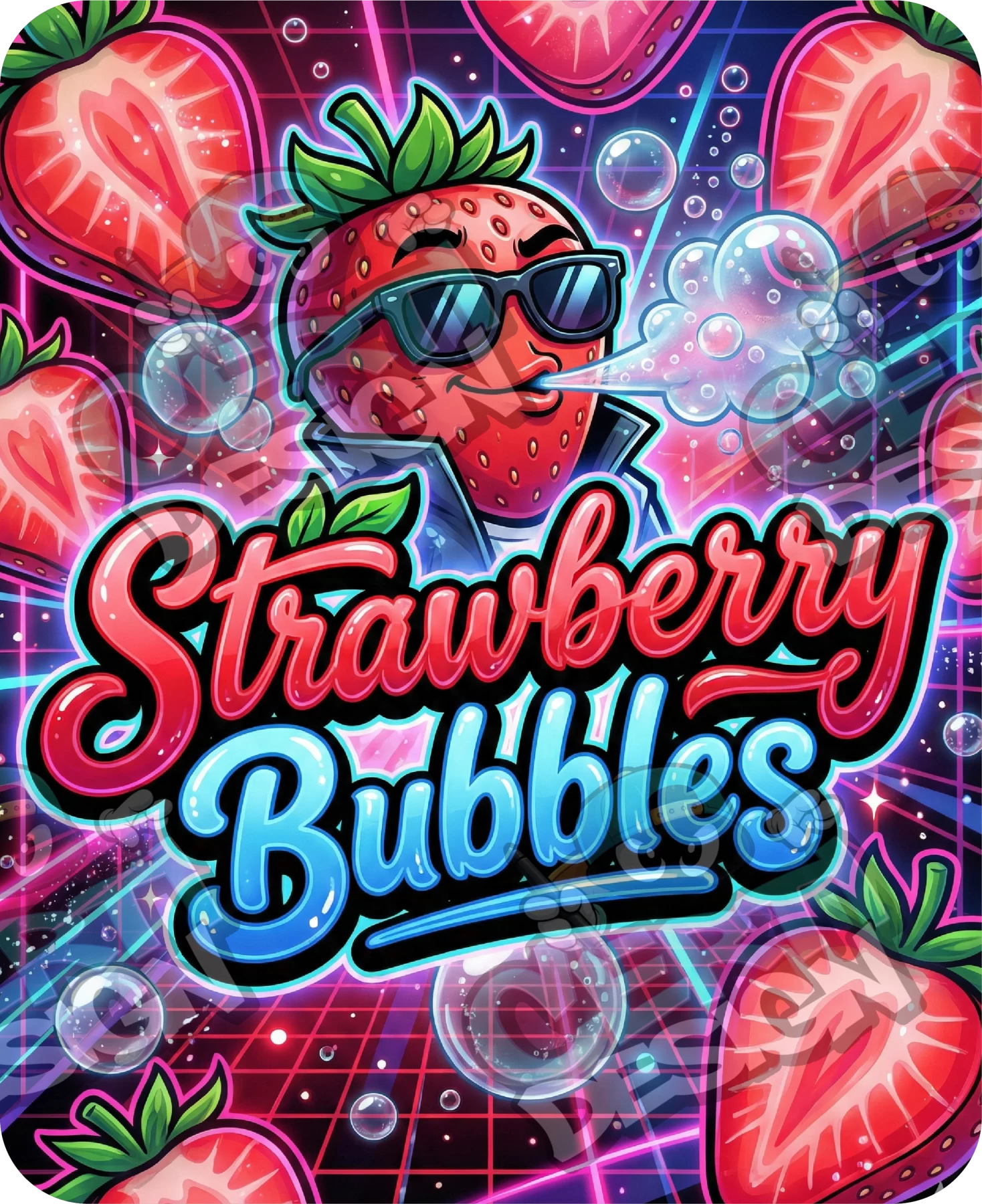 Strawberry Bubbles Pre-Made 3.5g Mylar Bags