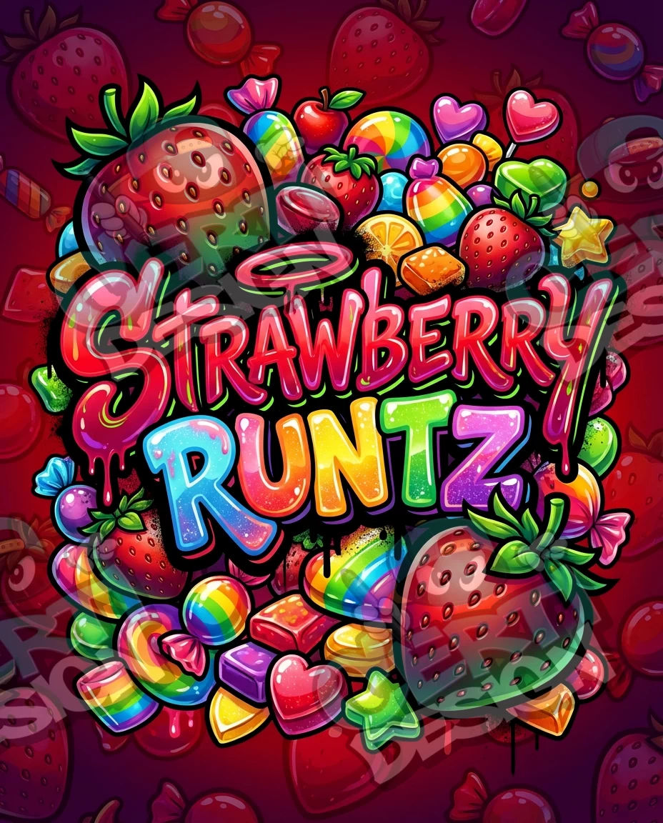 Strawberry Runtz Pre-Made 3.5g Mylar Bags