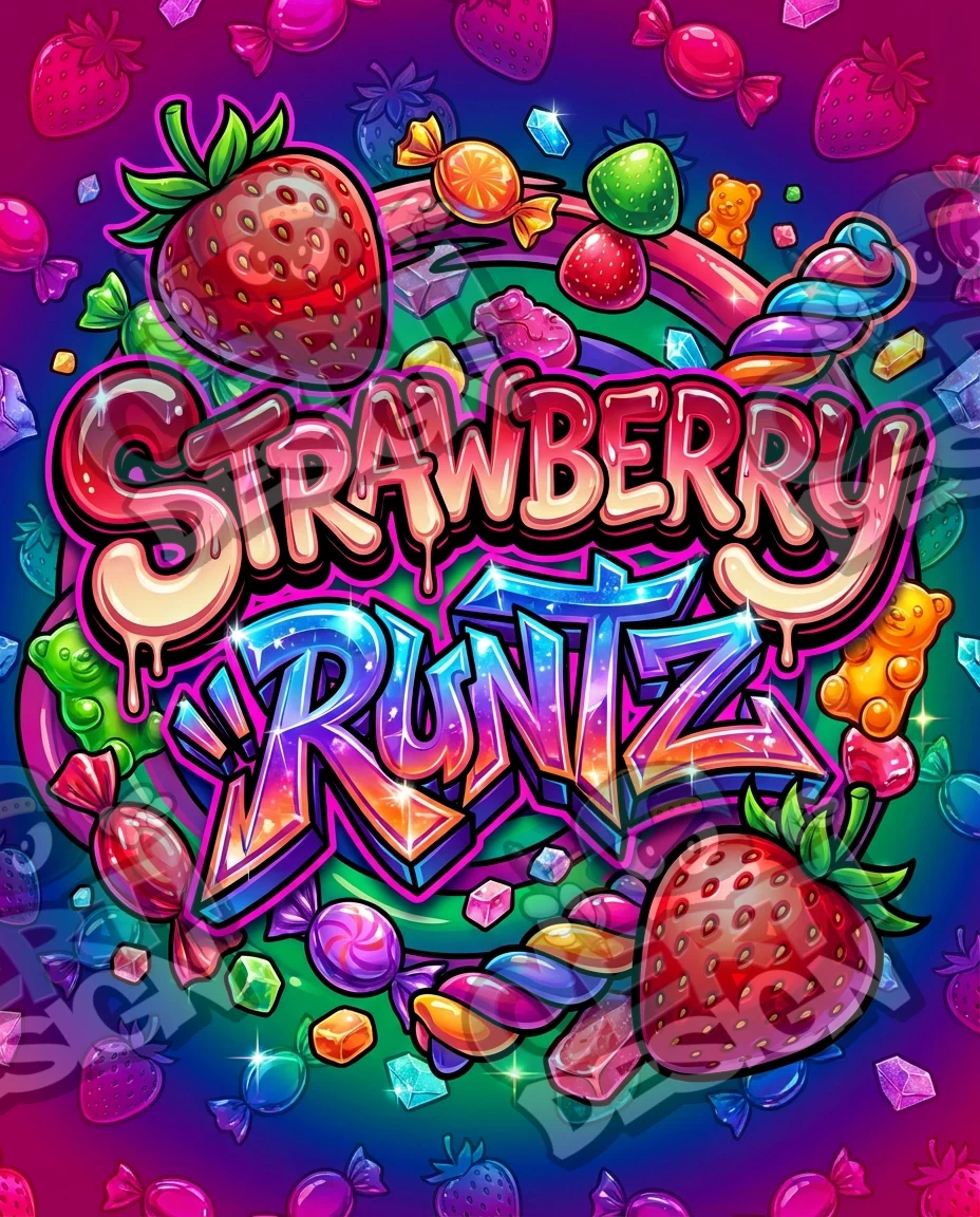 Strawberry Runtz Pre-Made 3.5g Mylar Bags