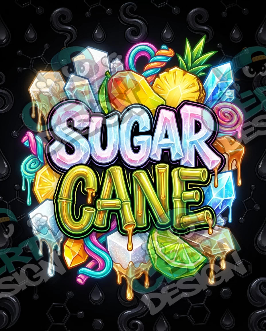 Sugar Cane Pre-Made 3.5g Mylar Bags