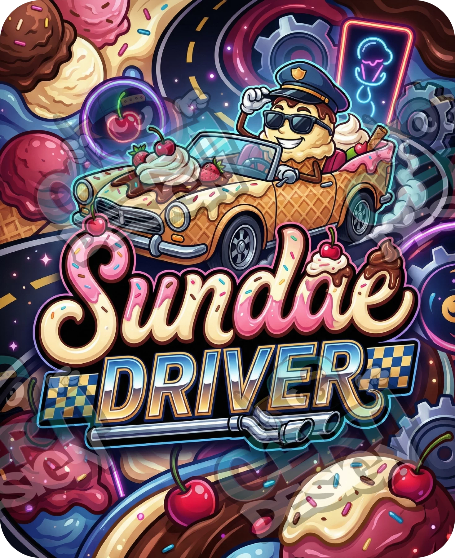 Sundae Driver Pre-Made 3.5g Mylar Bags