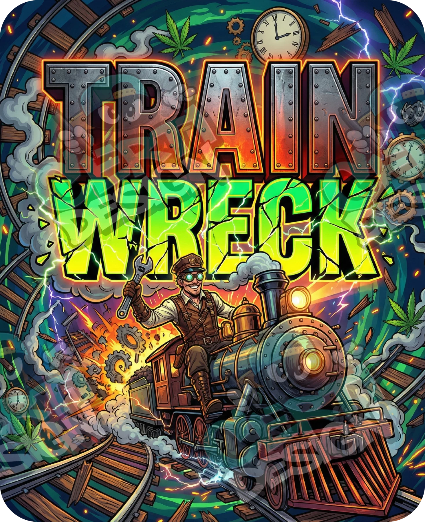 Train Wreck Pre-Made 3.5g Mylar Bags