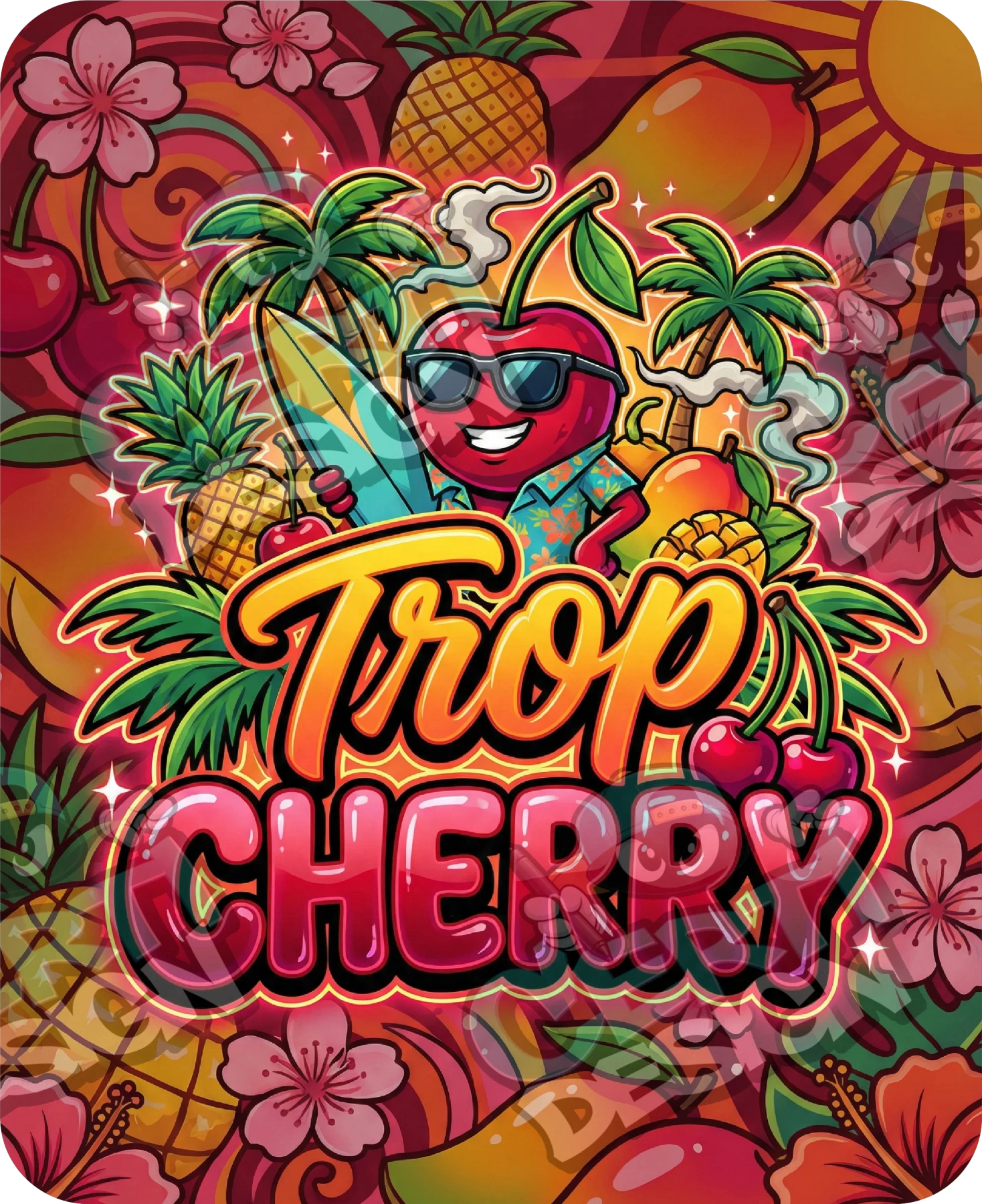 Trop Cherry Pre-Made 3.5g Mylar Bags
