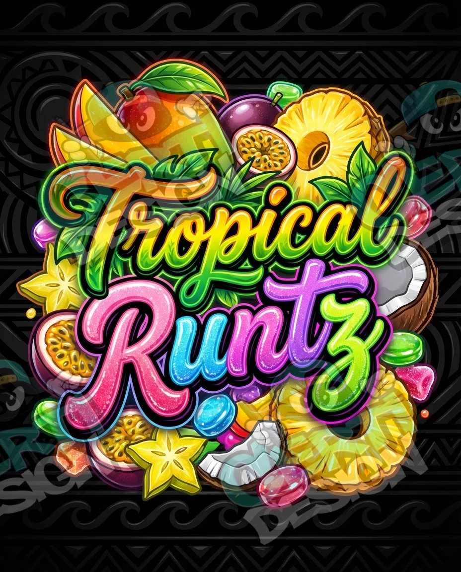 Tropical Runtz Pre-Made 3.5g Mylar Bags