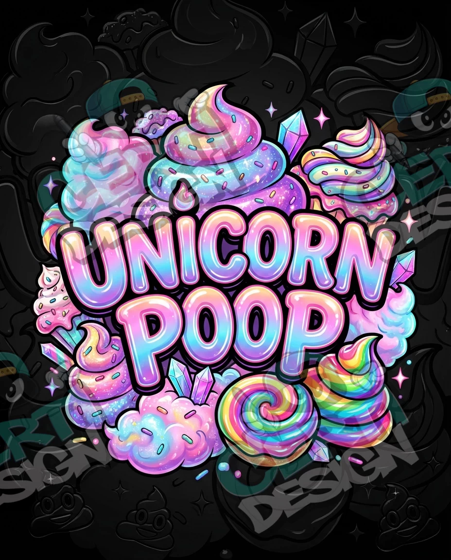 Unicorn Poop Pre-Made 3.5g Mylar Bags
