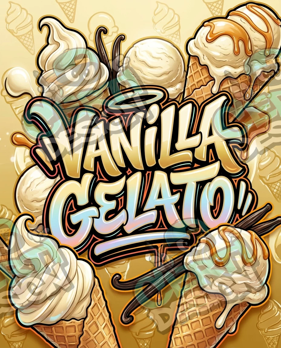 Vanilla Gelato Pre-Made 3.5g Mylar Bags