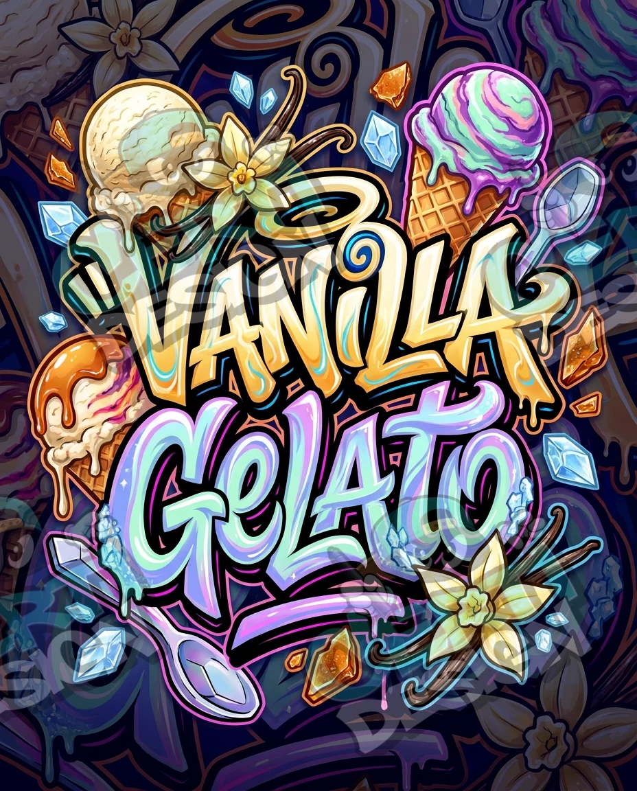 Vanilla Gelato Pre-Made 3.5g Mylar Bags