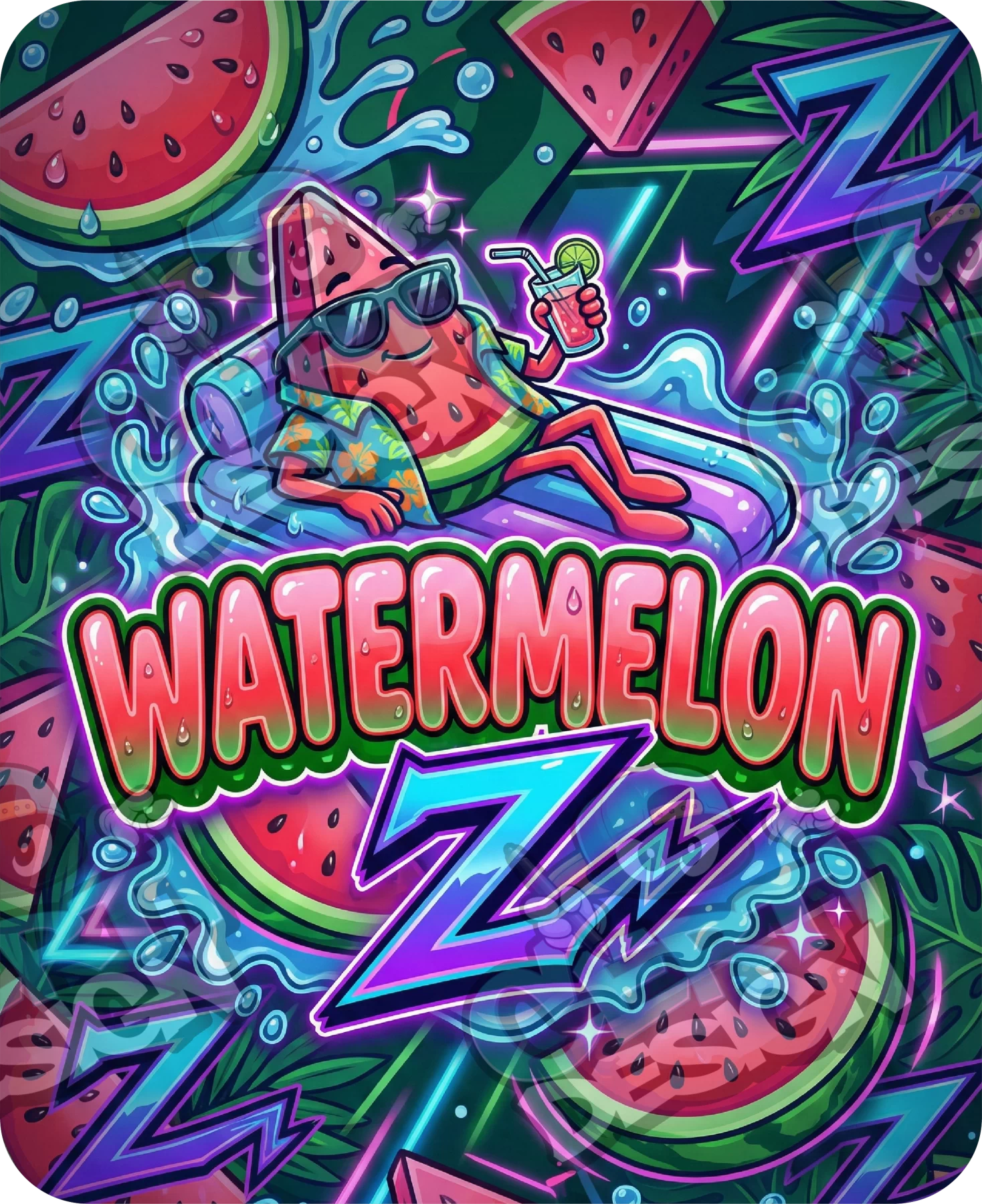 Watermelon Z Pre-Made 3.5g Mylar Bags