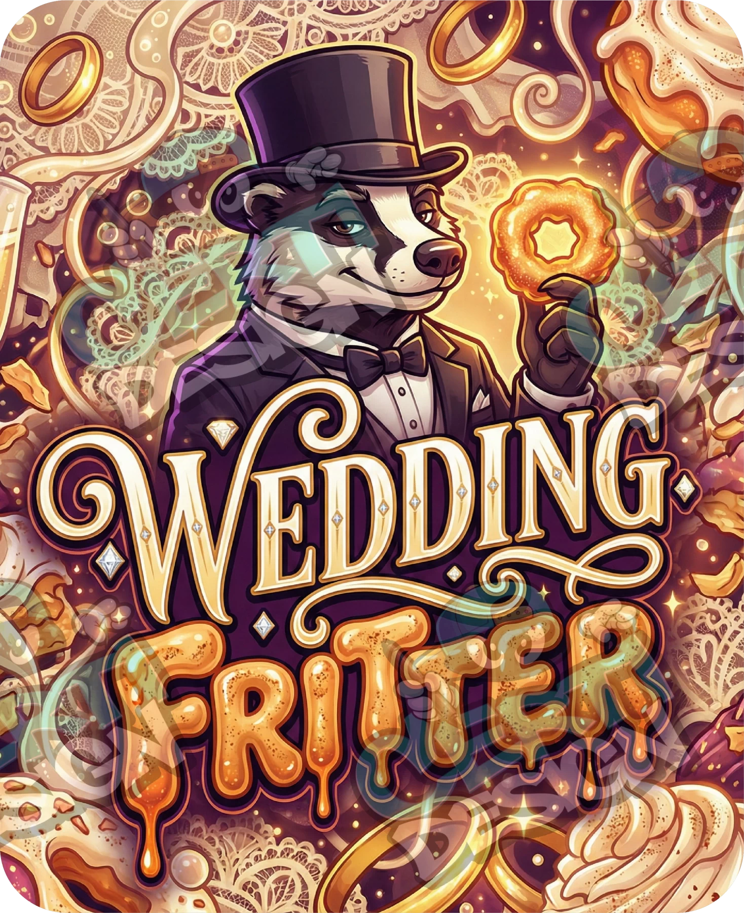 Wedding Fritter Pre-Made 3.5g Mylar Bags