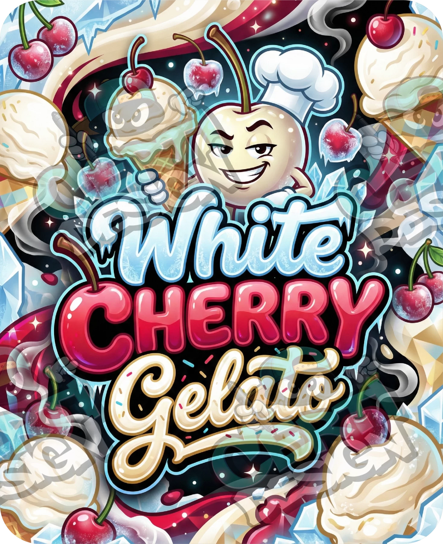 White Cherry Gelato Pre-Made 3.5g Mylar Bags