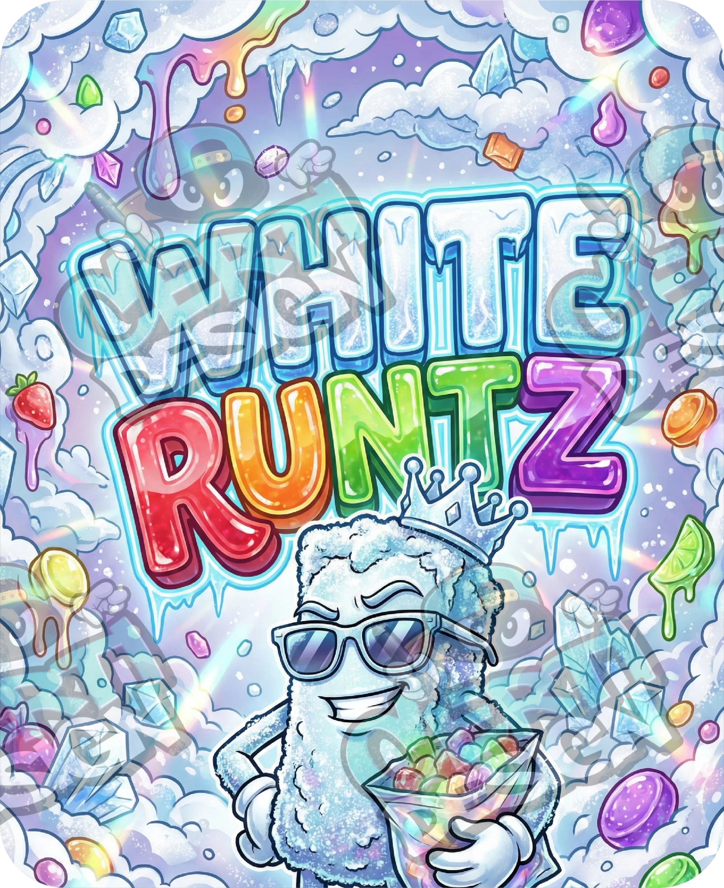 White Runtz (2) Pre-Made 3.5g Mylar Bags