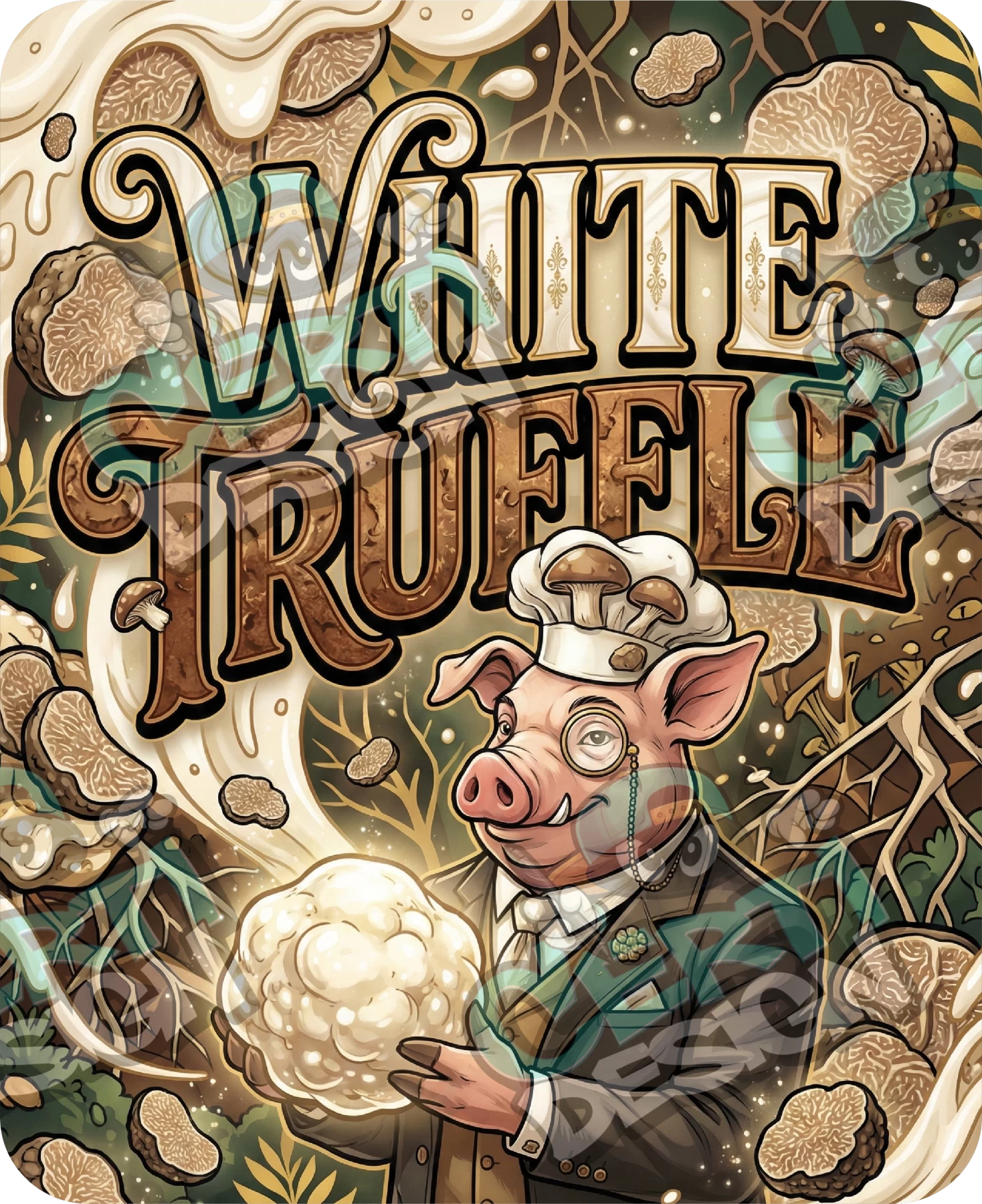 White Truffle Pre-Made 3.5g Mylar Bags