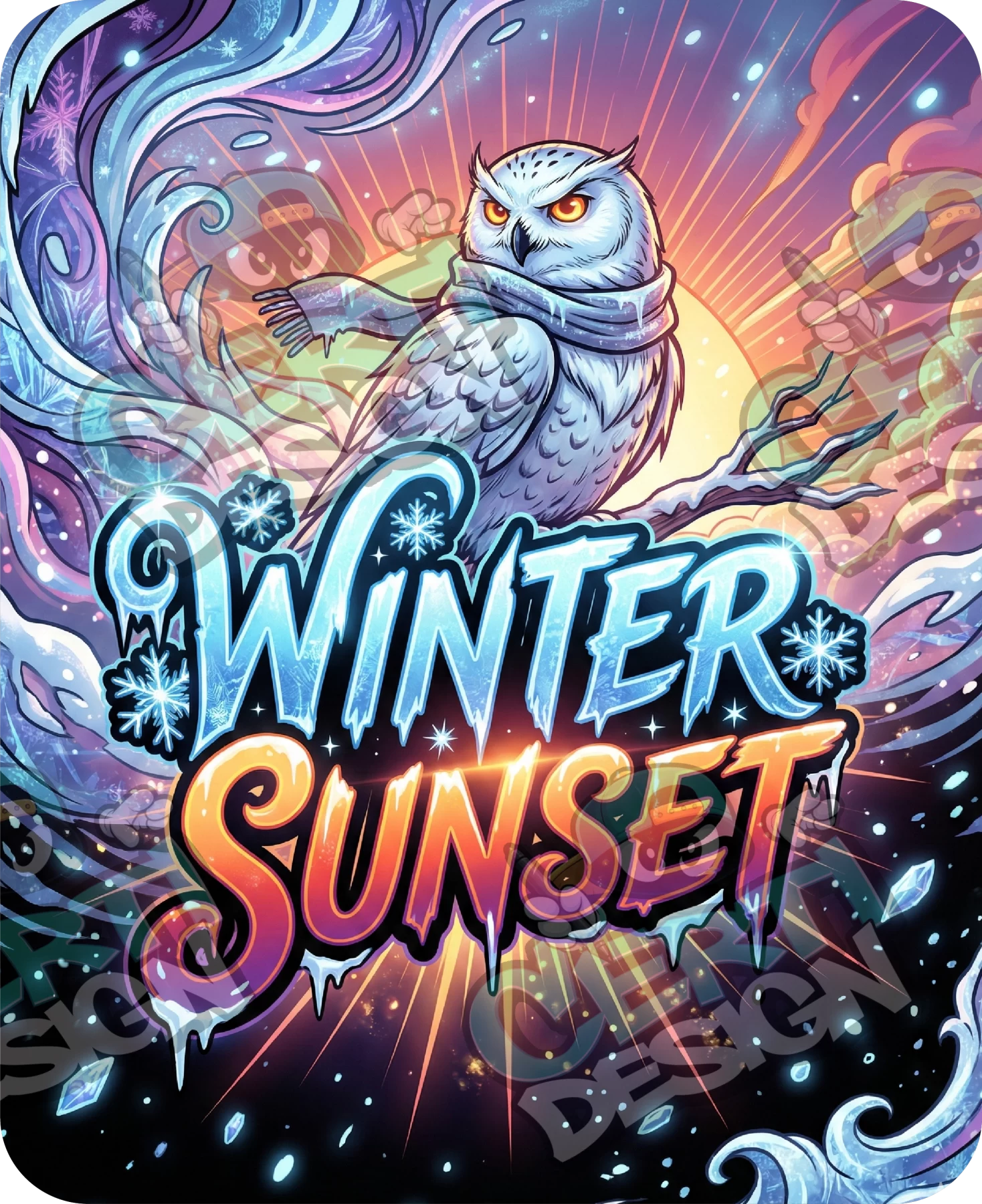 Winter Sunset Pre-Made 3.5g Mylar Bags