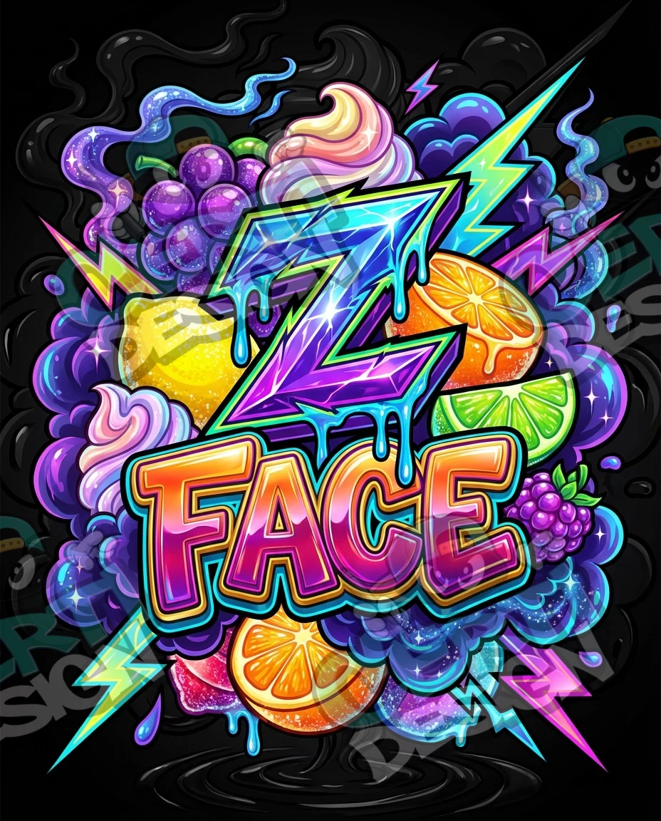 Z Face Pre-Made 3.5g Mylar Bags