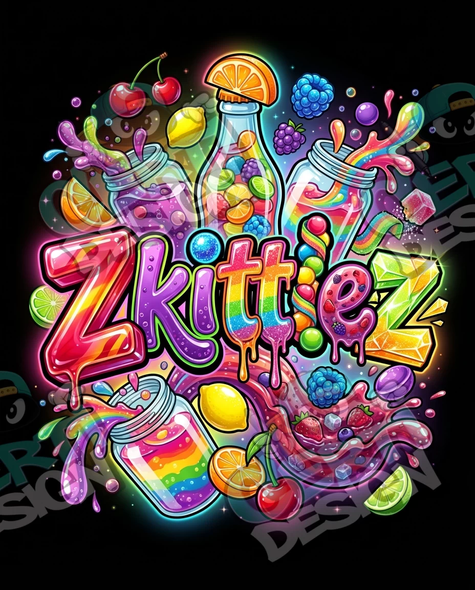 Zkittlez Pre-Made 3.5g Mylar Bags