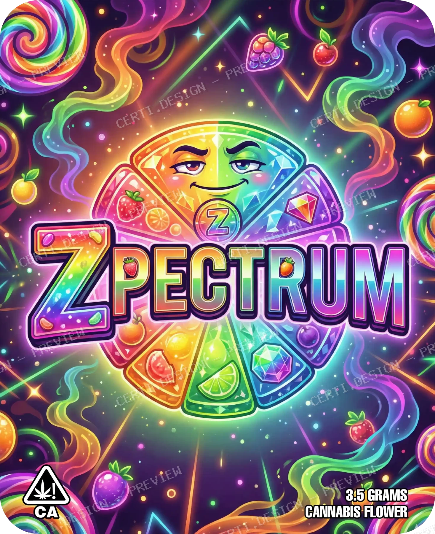Zpectrum Pre-Made 3.5g Mylar Bags