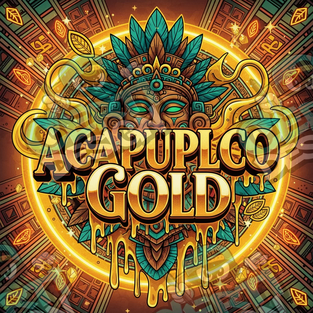 Acapulco Gold Pre-Made 3.5g Square Mylar Bags