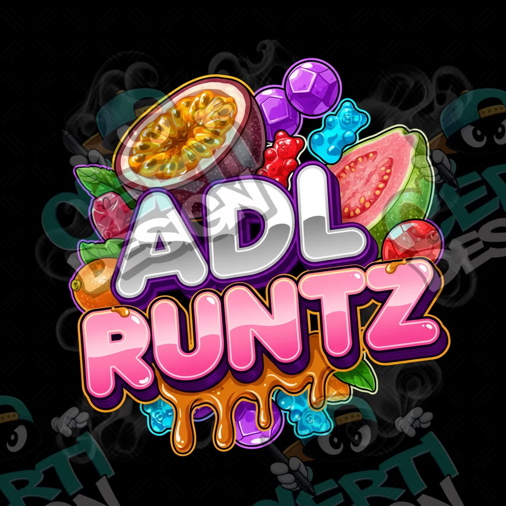 ADL Runtz Pre-Made 3.5g Square Mylar Bags