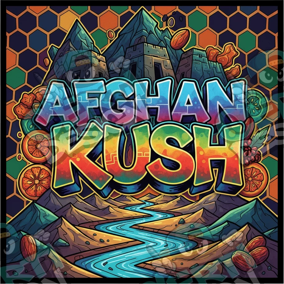 Afghan Kush Pre-Made 3.5g Square Mylar Bags