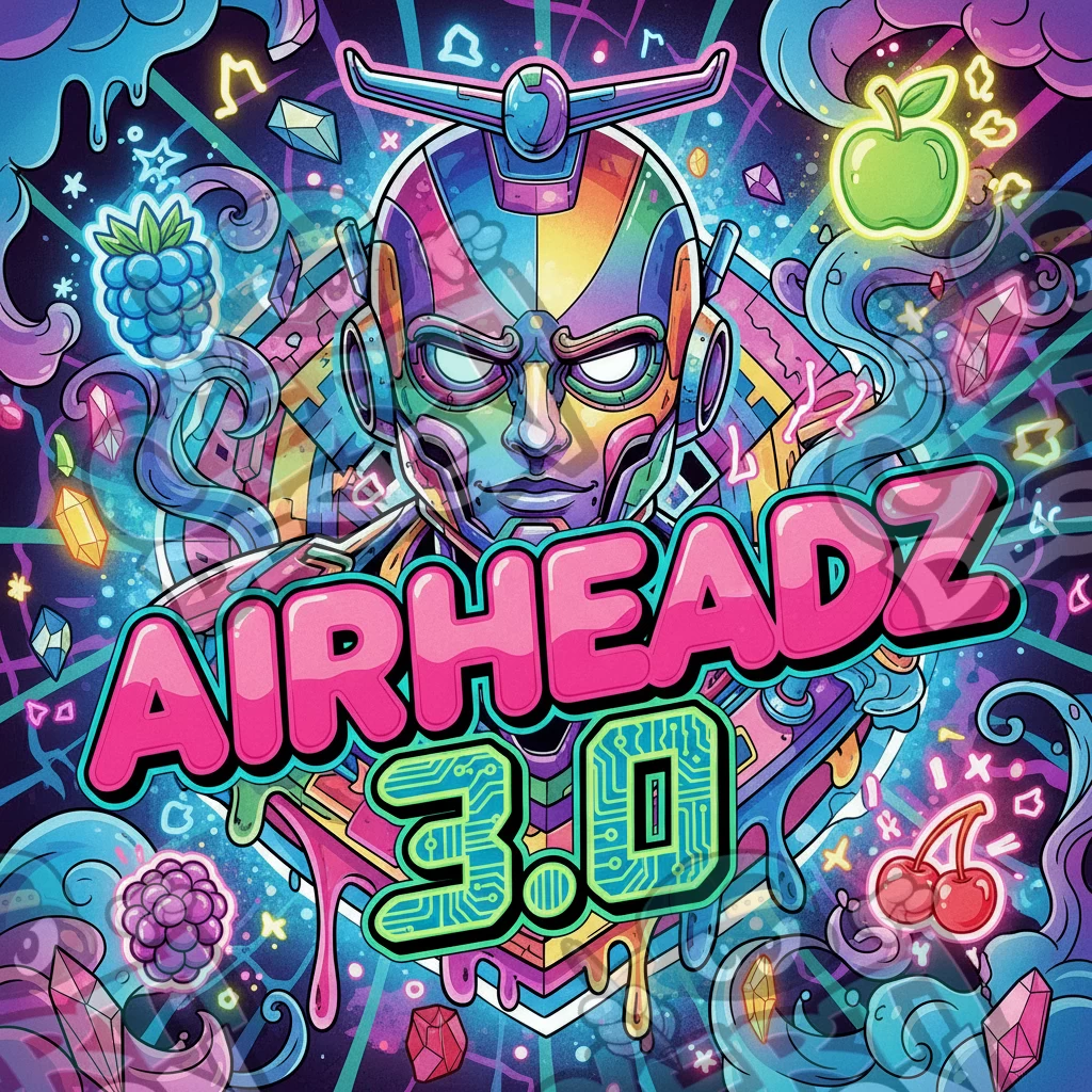 Airheadz 3.0 Pre-Made 3.5g Square Mylar Bags