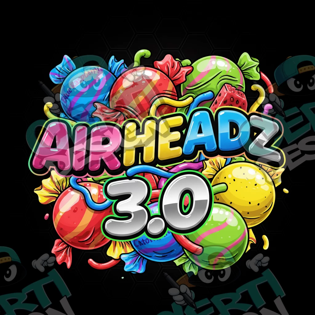 Airheadz 3.0 Pre-Made 3.5g Square Mylar Bags