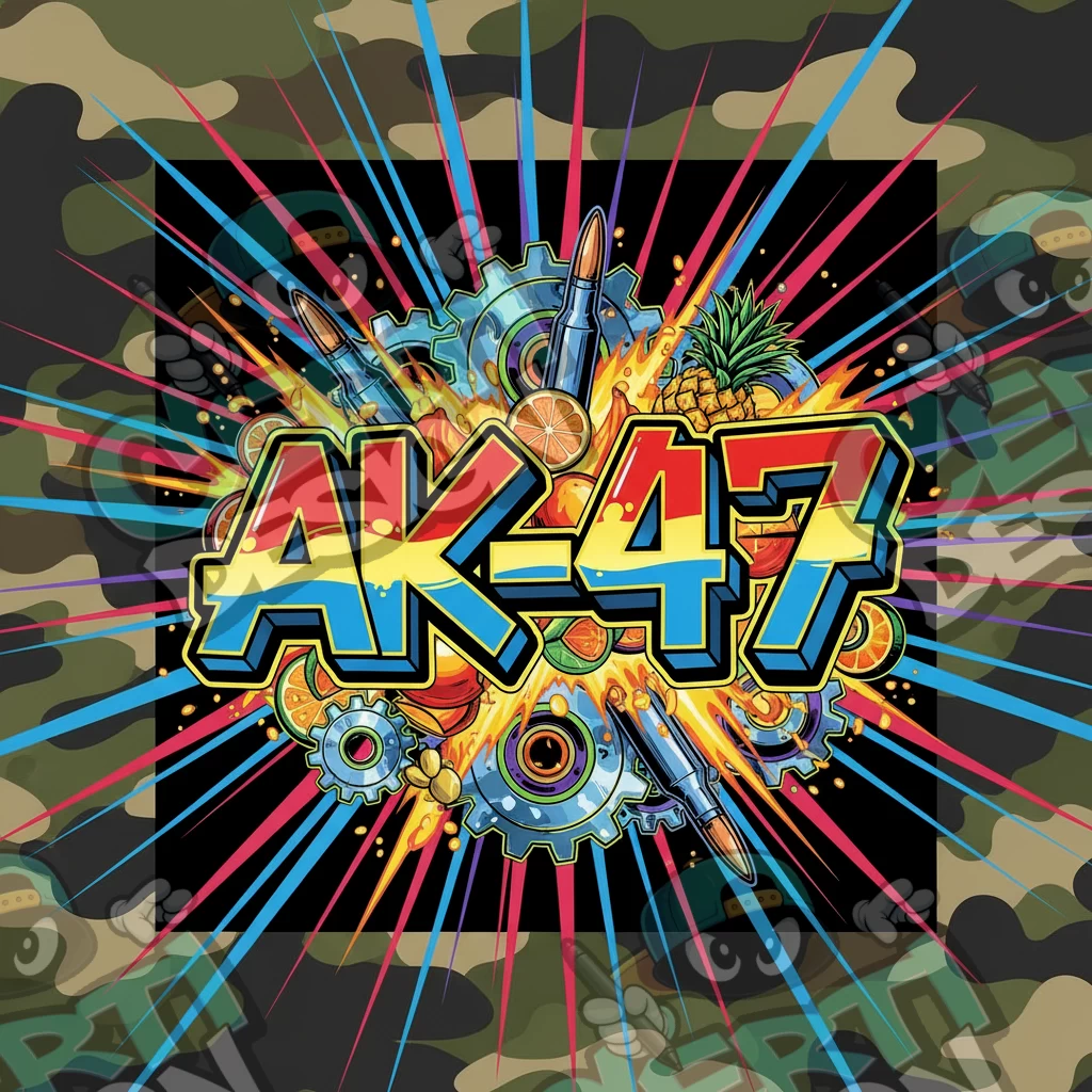 AK 47 Pre-Made 3.5g Square Mylar Bags