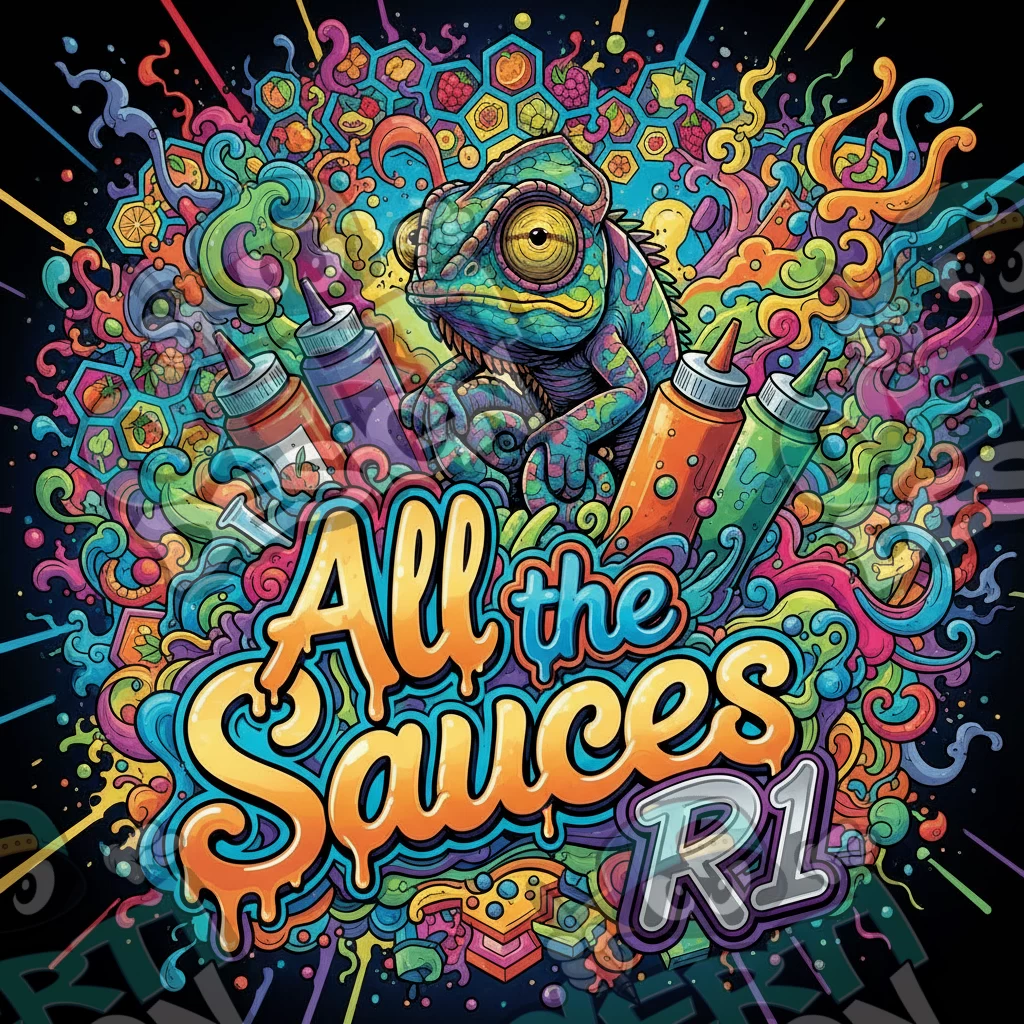 All the Sauces R1 Pre-Made 3.5g Square Mylar Bags