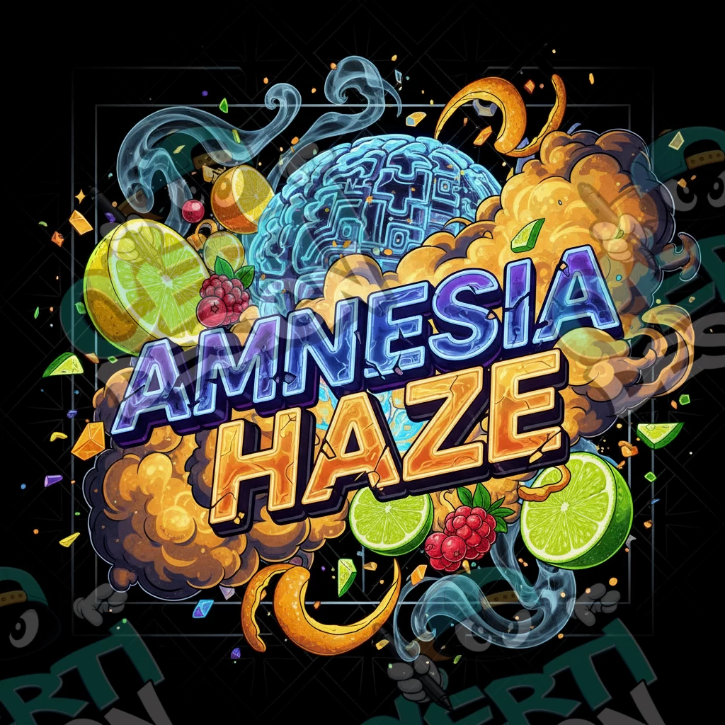 Amnesia Haze Pre-Made 3.5g Square Mylar Bags